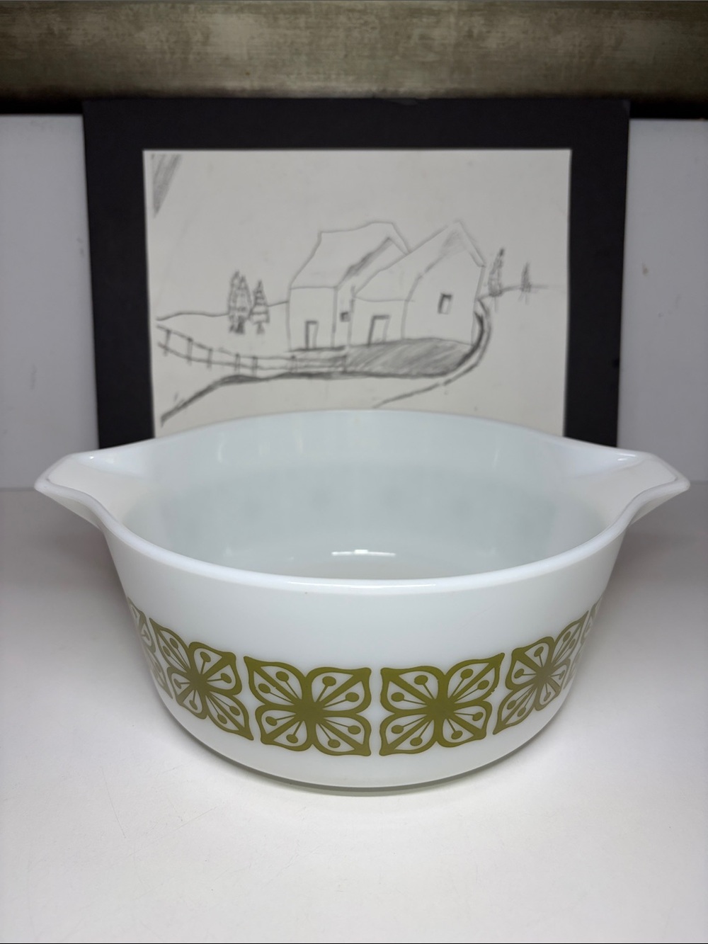 Pyrex 1960 (475-B)Cinderella round casserole bowl